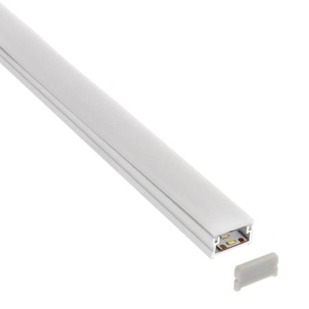 KIT - Perfil aluminio OSY-m para tiras LED, 1 metro