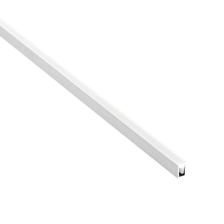 KIT - Perfil DEPA con cubierta de silicona para tiras LED, 2 metros, silver