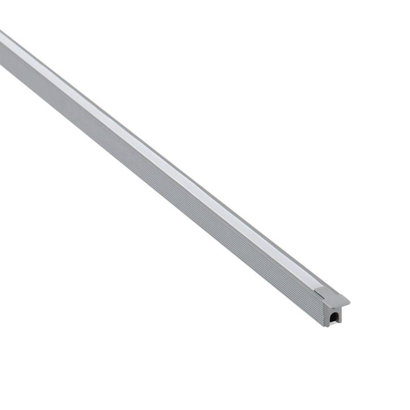 KIT - Perfil DOD con cubierta de silicona para tiras LED, 2 metros, gris
