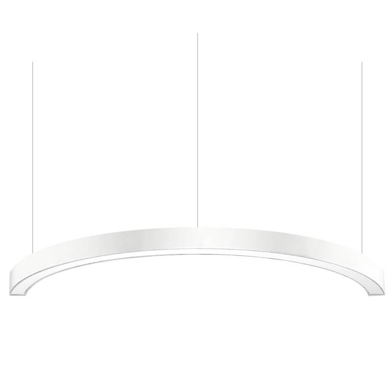 KIT - Perfil aluminio circular MOON, radio 700mm, blanco