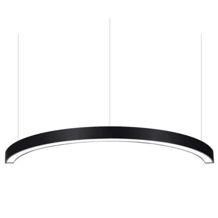KIT - Perfil aluminio circular MOON, radio 700mm, negro