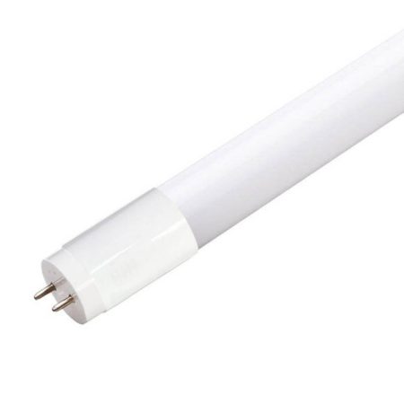 Tubo LED T8 SMD2835 Cristal - 10W - 60cm, Conexión un Lateral, Blanco cálido
