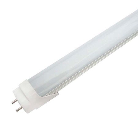 Tubo LED T8 SMD2835 Epistar - Aluminio - 20W - 120cm, Conexión dos Laterales, Blanco cálido