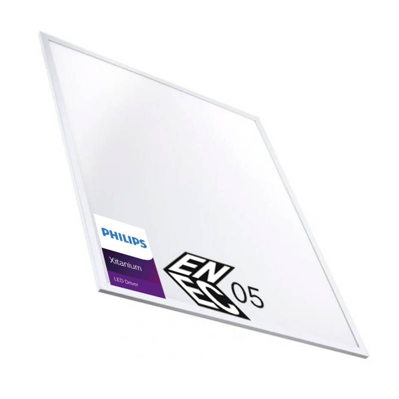 Panel LED 42W 60x60cm - Chip OSRAM + Driver Xitanium y Certificación ENEC05, Blanco frío