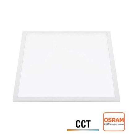 Panel LED Backlit DC24V, 40W, CCT, Chip Osram, 60x60cm, Blanco dual, regulable