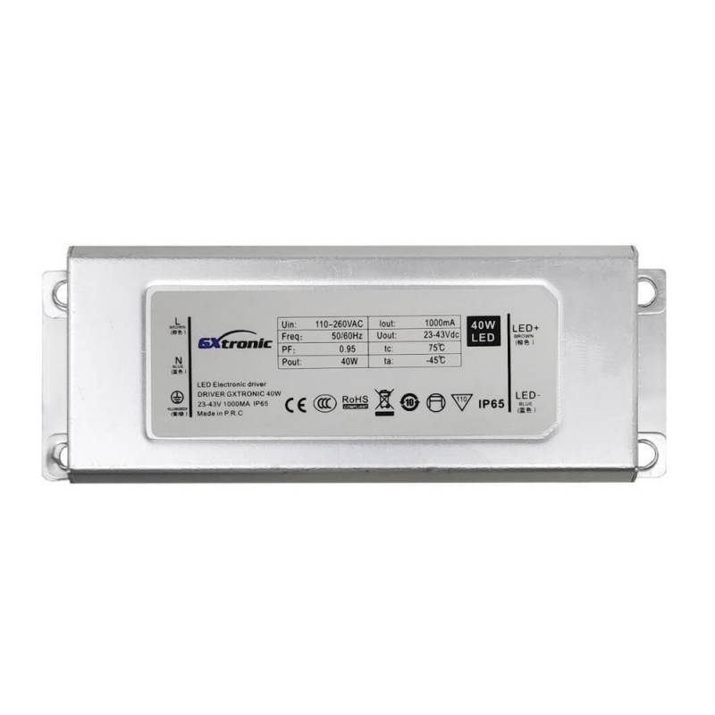 LED Driver GXtronic DC23-43V/40W/1000mA, IP65