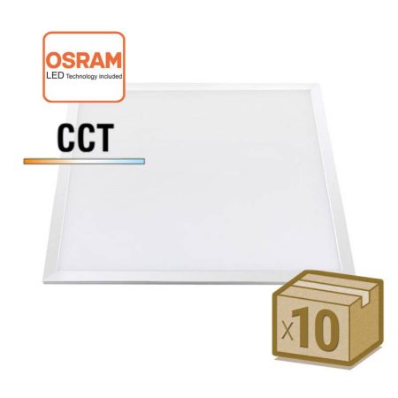 Pack 10 x Panel LED 48W-40W-36W-24W, 60x60cm, 4CCT, chip led Osram, 3000-4000-6000K