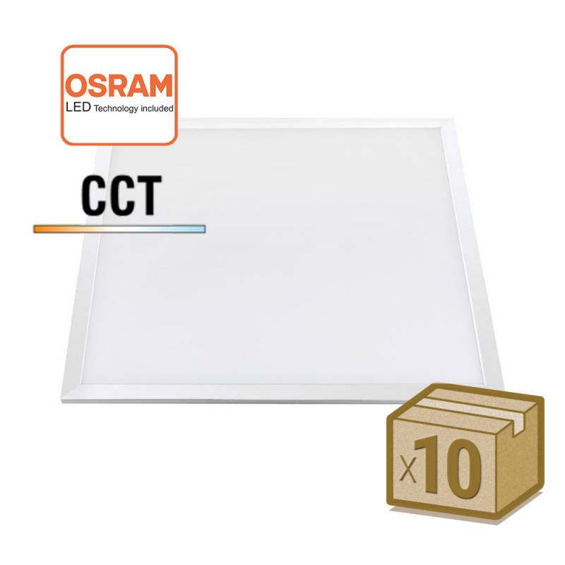Pack 10 x Panel LED 48W-40W-36W-24W, 60x60cm, 4CCT, chip led Osram, 3000-4000-6000K