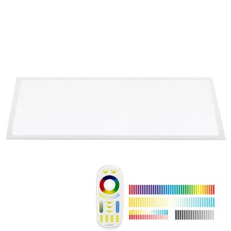 Panel LED Backlit 40W, FUT045A, RGB + CCT, RF, 30x120cm, RGB + Blanco dual, regulable