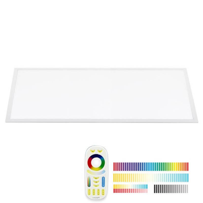 Panel LED Backlit 40W, FUT045A, RGB + CCT, RF, 30x120cm, RGB + Blanco dual, regulable