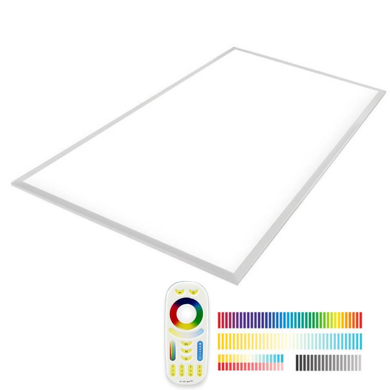 Panel LED Backlit 65W, FUT045A, RGB + CCT, RF, 60x120cm, RGB + Blanco dual, regulable
