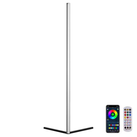 Lámpara de pie led LUMO, 21W, RGBX, control APP + RF, RGB + Blanco frío, regulable