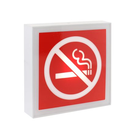 Signaled Prohibido fumar, 17x17, Blanco frío