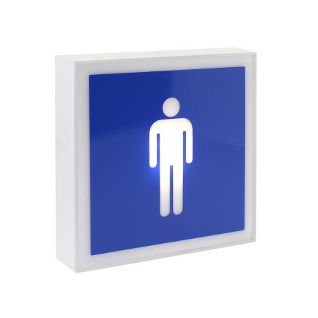 Signaled Aseos hombre, 17x17, Blanco frío