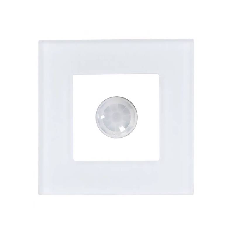 Interruptor Detector de Movimiento IR KOOB frontal PC blanco