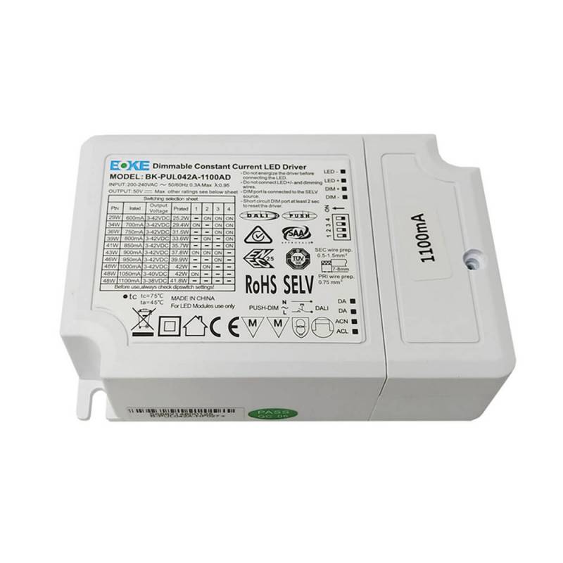 LED Driver BOKE DC3-42V/42W/300mA-1100mA, Regulable DALI