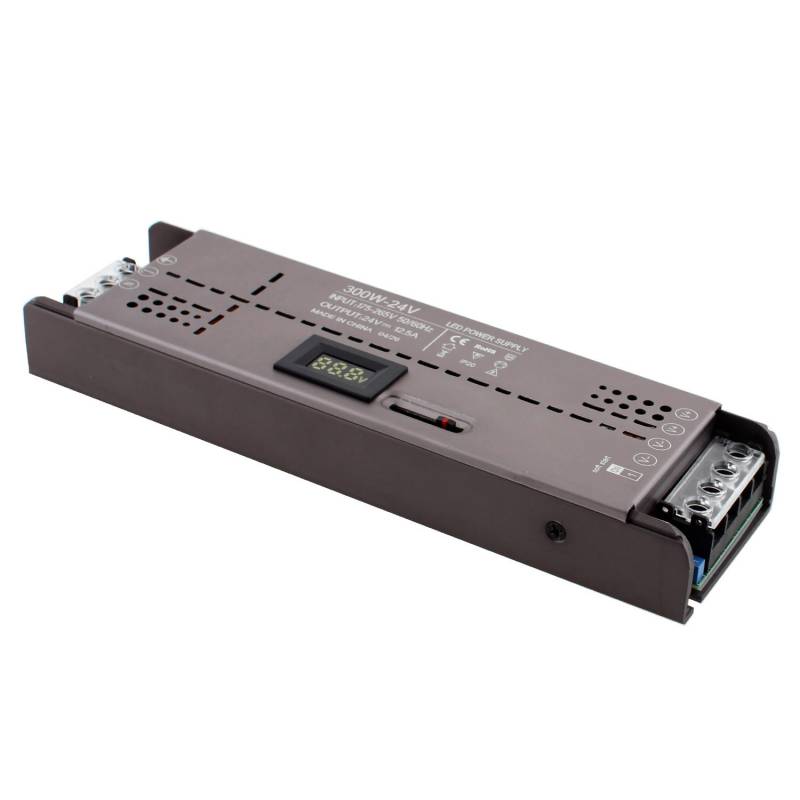Fuente de alimentación DC24V/300W/12,5A Regulable con Display