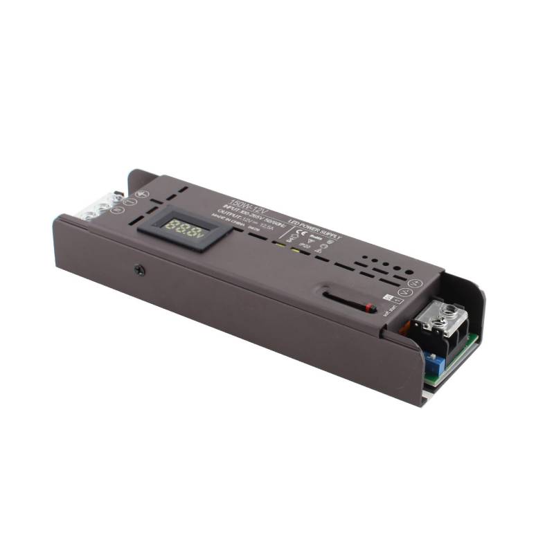 Fuente de alimentación DC12V/150W/12,5A Regulable con Display