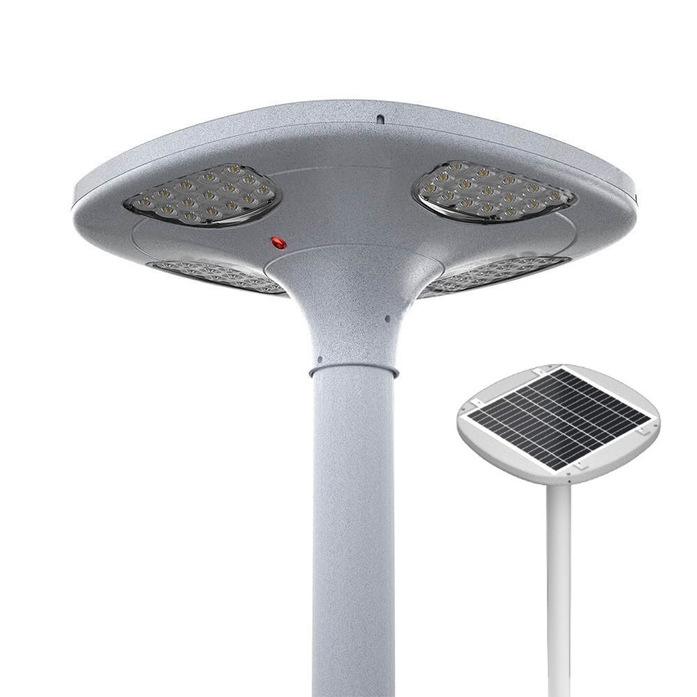 Farola LED Solar URBAN UFO LAND, 100W, Blanco cálido