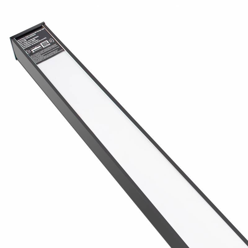 Pantalla LED METRO sensor movimiento, 3-18W, 120cm, negro, Blanco neutro