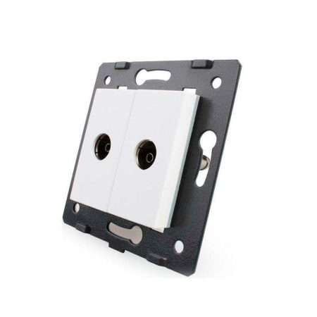 Mecanismo de empotrar 2x TV, blanco  LIVOLO