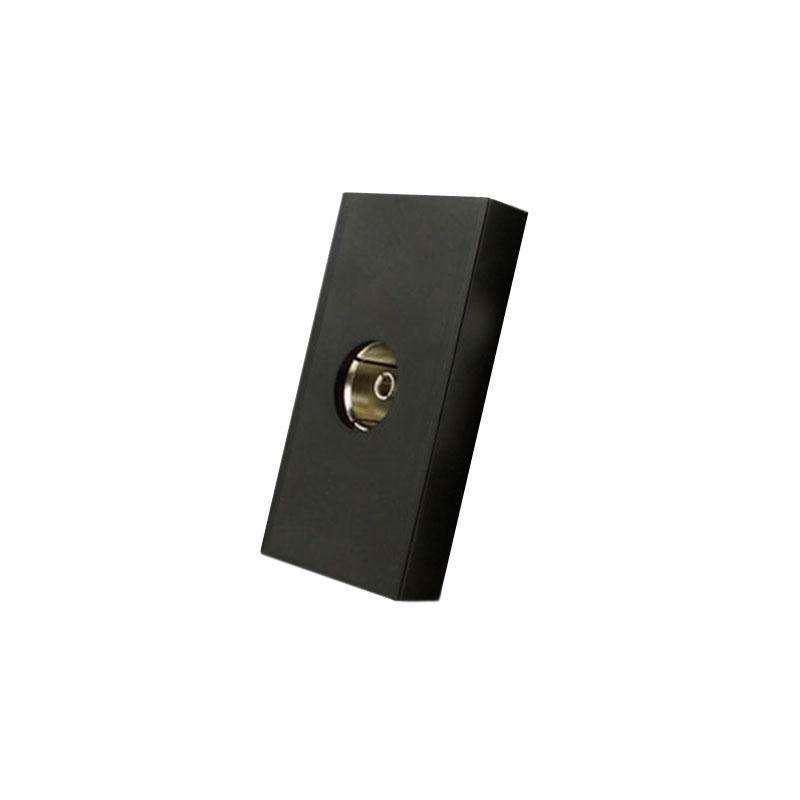 Conector TV negro para mecanismo de empotrar LIVOLO
