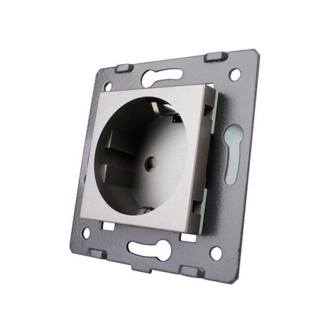 Mecanismo de empotrar Enchufe EU 16A tipo Schuko, gris  LIVOLO