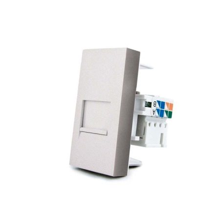 Conector Red RJ45 gris para mecanismo de empotrar LIVOLO