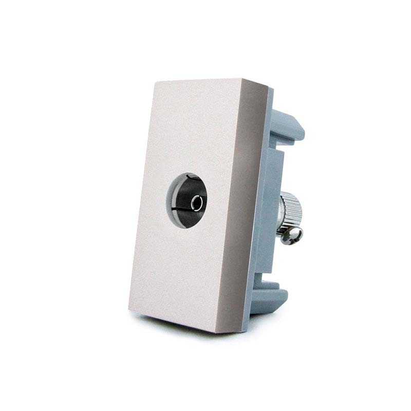 Conector TV gris para mecanismo de empotrar LIVOLO