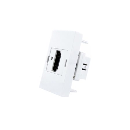 Conector  HDMI blanco para mecanismo de empotrar LIVOLO