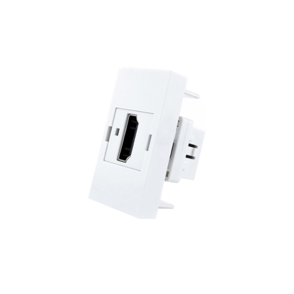 Conector  HDMI blanco para mecanismo de empotrar LIVOLO