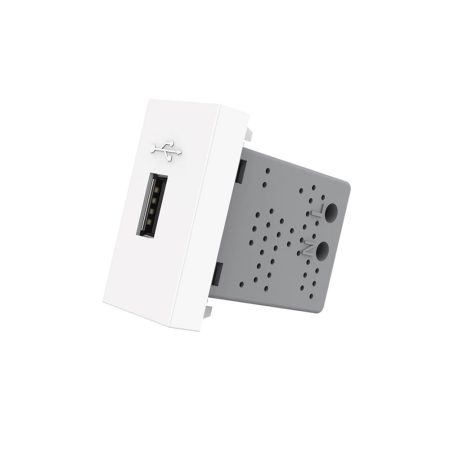 Conector USB blanco para mecanismo de empotrar LIVOLO