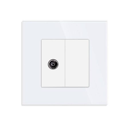 Conector TV, KOOB frontal cristal blanco