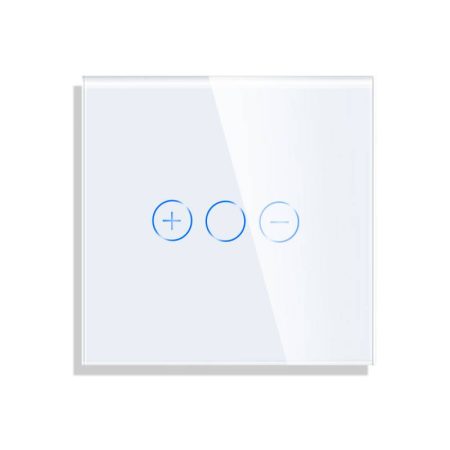 Frontal cristal blanco KOOB dimmer, 1 Módulo