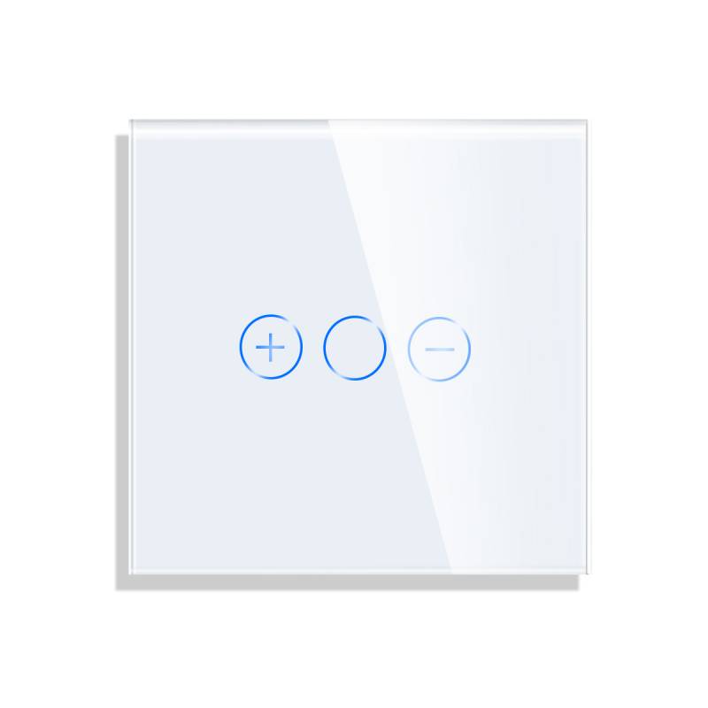 Frontal cristal blanco KOOB dimmer, 1 Módulo