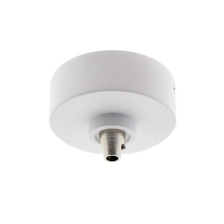 Florón redondo blanco, Ø75mm, Ø6mm