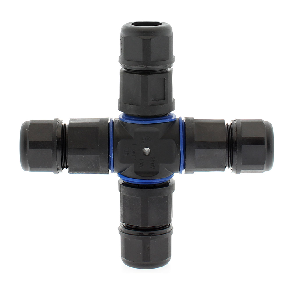 Conector X IP68, 110mm, Ø12-6mm, 3 cables 0.5-2.5mm2, 16A
