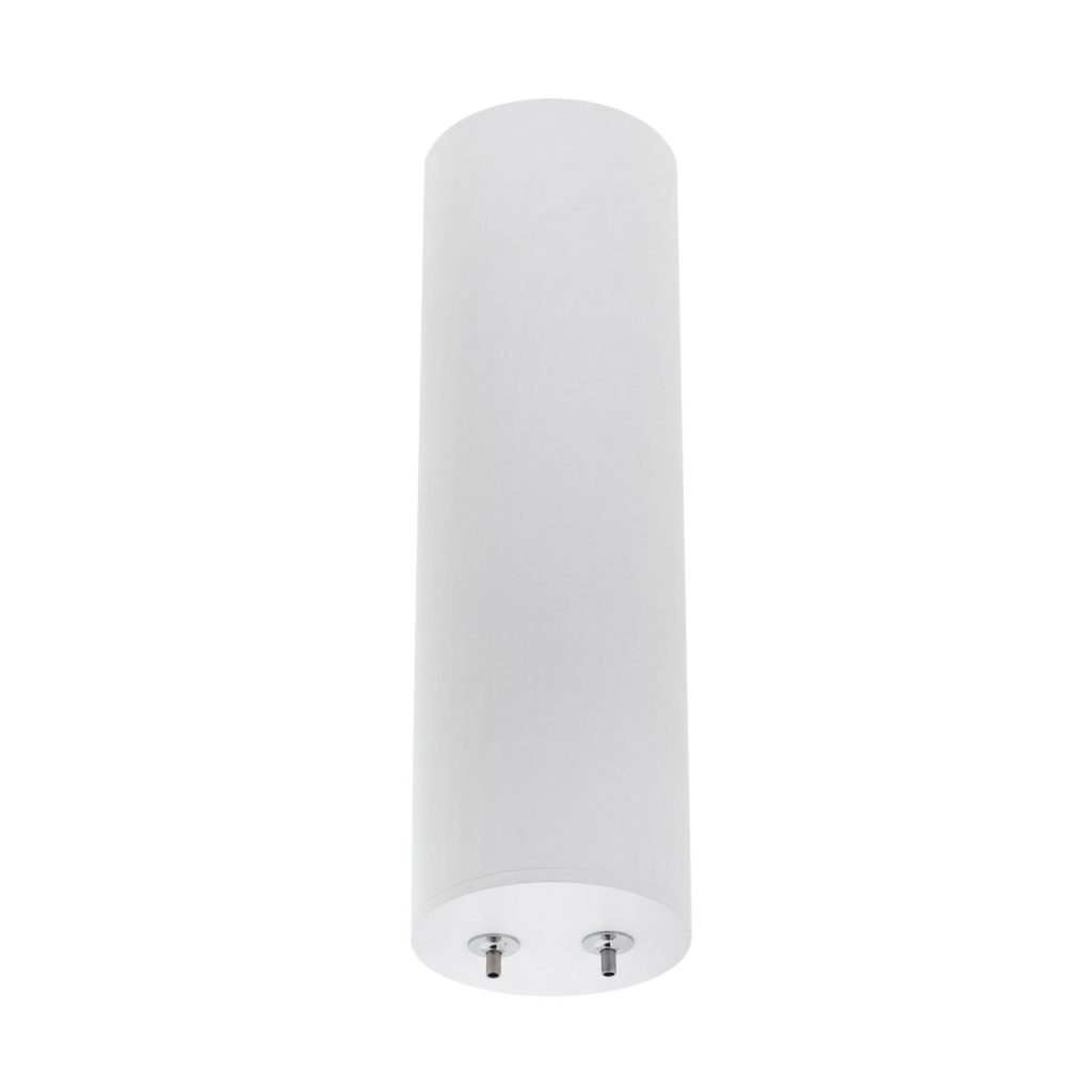 Florón redondo blanco, Ø75x250mm