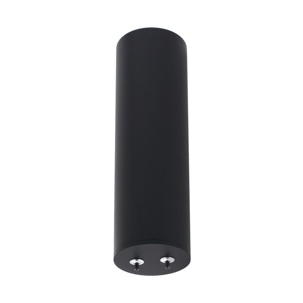 Florón redondo negro, Ø75x250mm