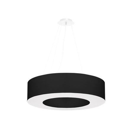 Lámpara suspendida SATURNO 70 negra, E27
