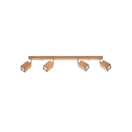 Aplique de techo KEKE 4, roble, GU10