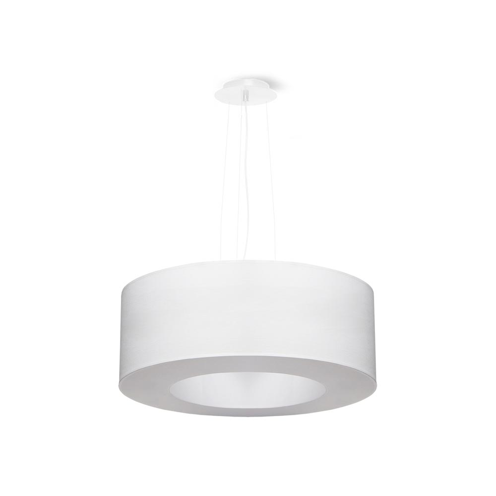 Lámpara suspendida SATURNO 50 blanca, E27