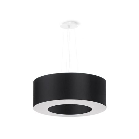 Lámpara suspendida SATURNO 50 negra, E27