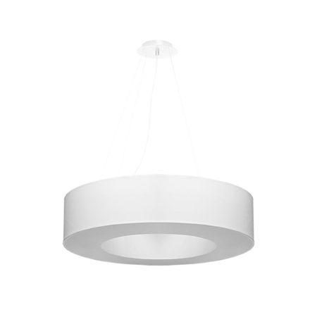 Lámpara suspendida SATURNO 70 blanca, E27
