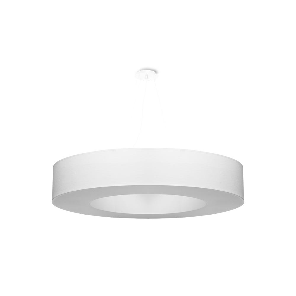 Lámpara suspendida SATURNO 90 blanca, E27