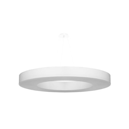 Lámpara suspendida SATURNO SLIM 90 blanca, E27
