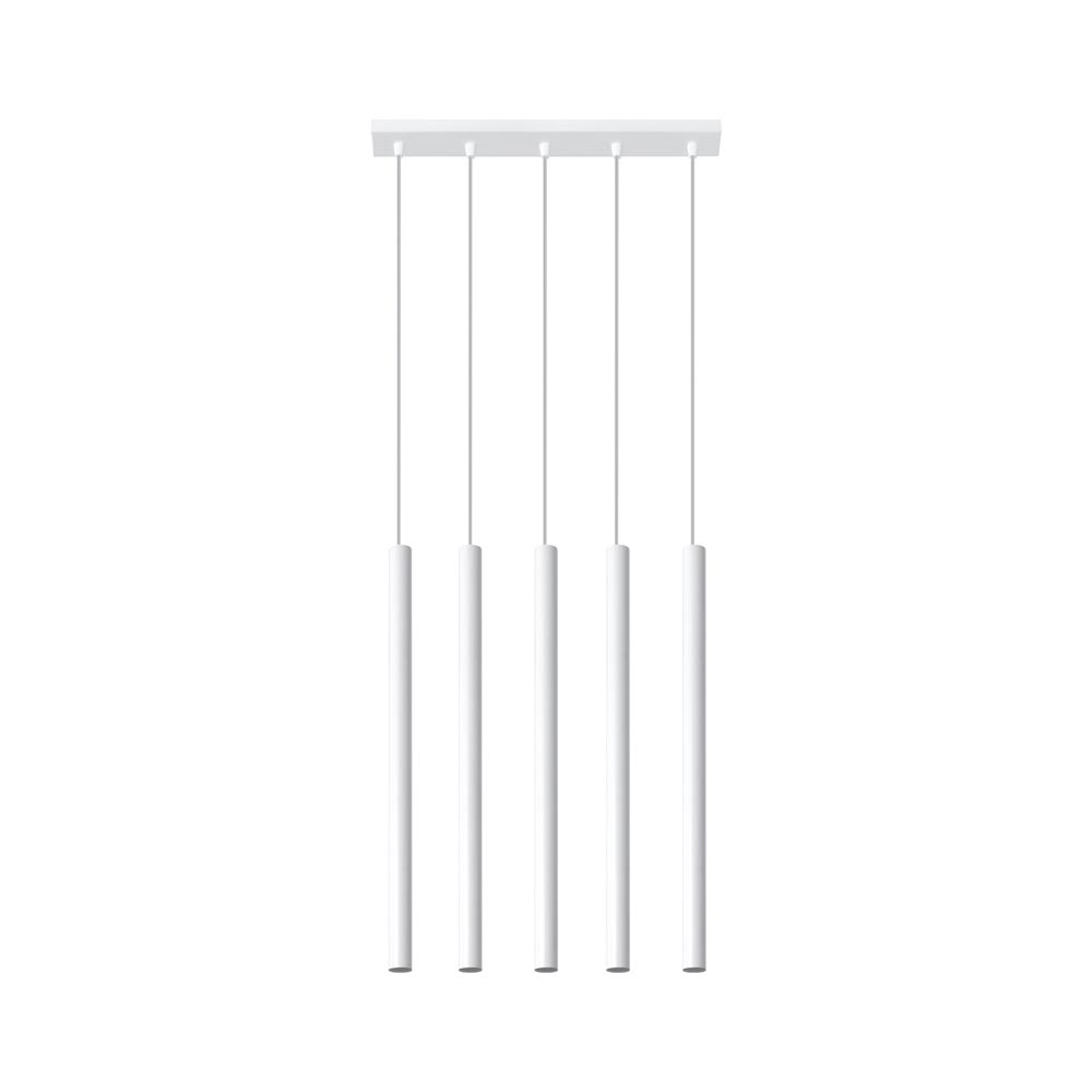 Lámpara de techo PASTELO 5 blanca, G9