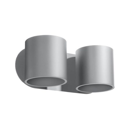 Aplique de pared ORBIS 2 gris, G9