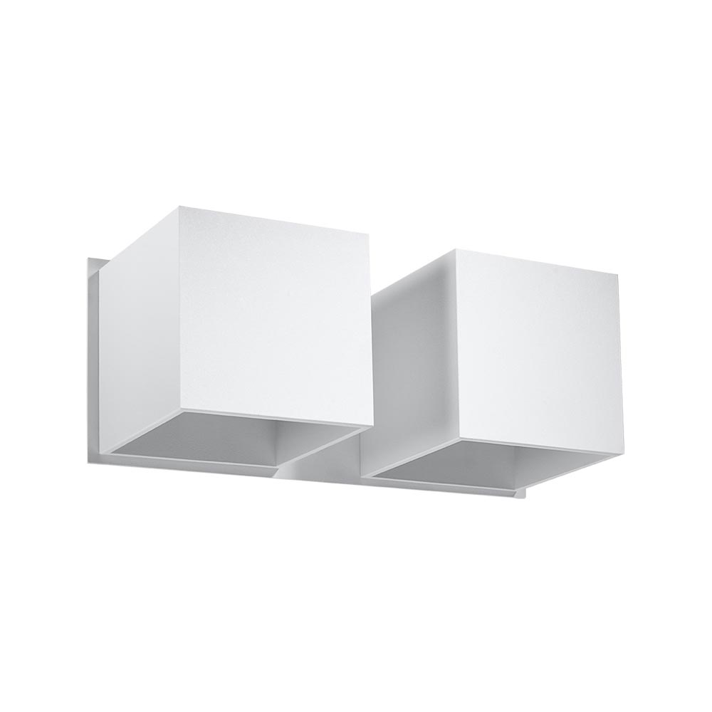 Aplique de pared QUAD 2 blanco, G9