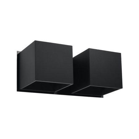 Aplique de pared QUAD 2 negro, G9